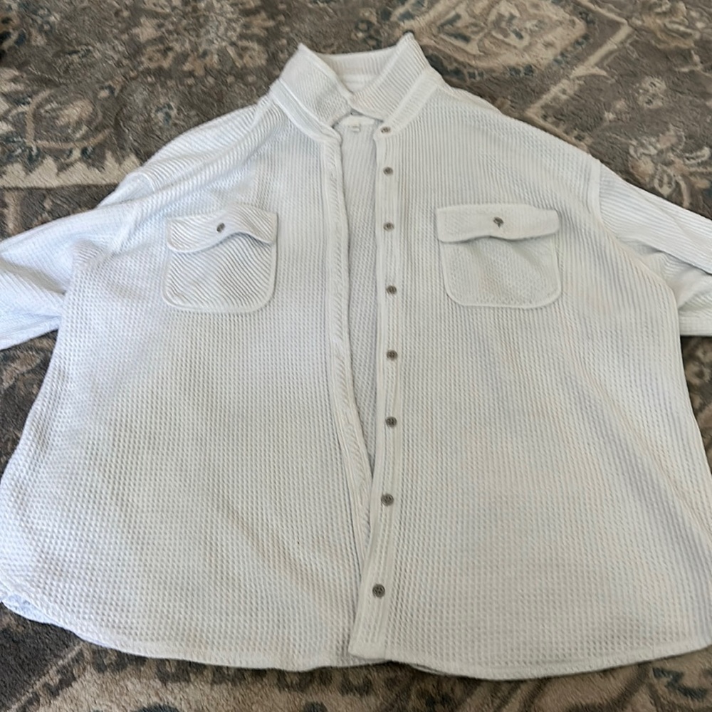 white button up